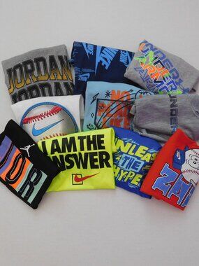 NWT 10 Nike Jordan Under Armour Short Sleeve Shirt Bundle sz 5